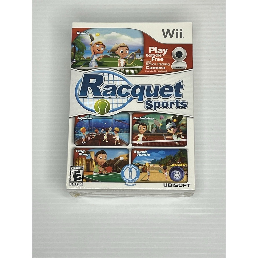 Racquet Sports with Camera Nintendo Wii Brand New Factory Sealed‎